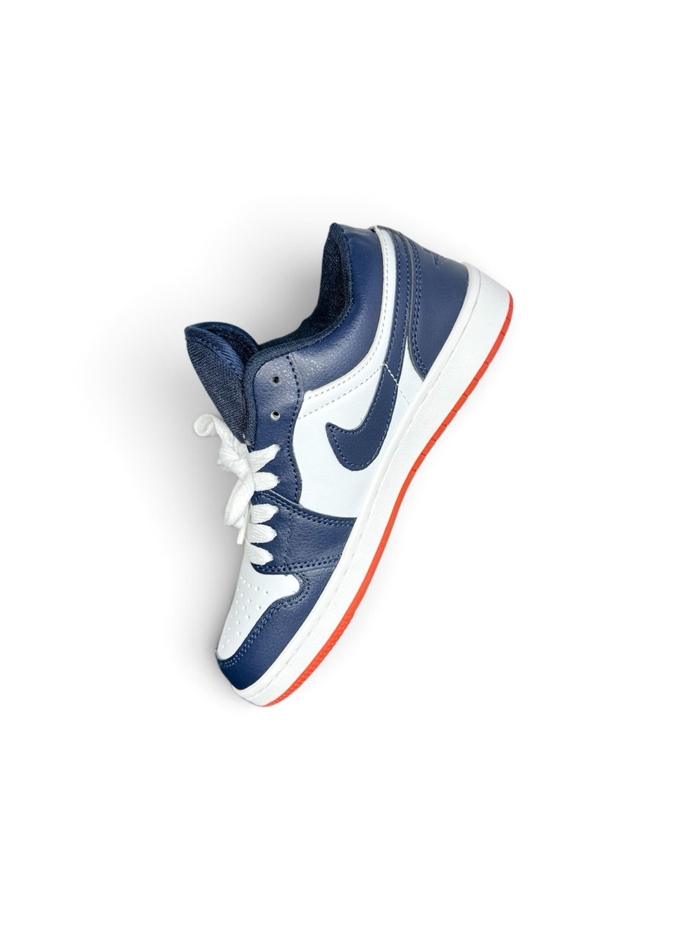 Jordan 1 Low GS Youth Sneakers Navy White Red Size 6.5Y